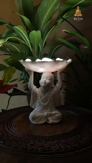 LUMINÁRIA MONGE C/PEDRAS - MARMORITE (20cm)