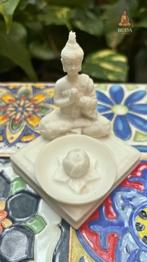 INCENSÁRIO BUDA - MARMORITE (8 cm)