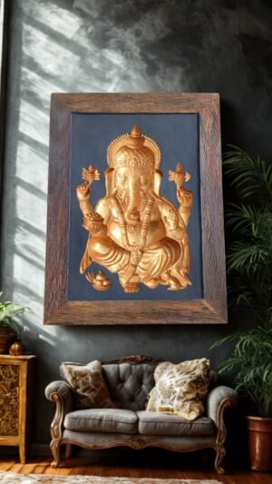 QUADRO GANESHA 3D - MADEIRA (00cm)