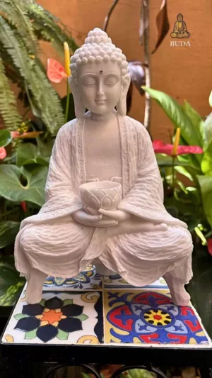 BUDA LEVITANDO - MARMORITE (27cm)