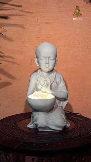 LUMINÁRIA MONGE ORAÇÃO DE LUZ - MARMORITE (32cm)