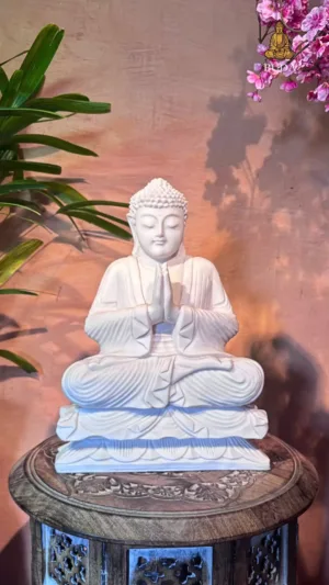 BUDA EM ORAÇÃO - MARMORITE (40cm)