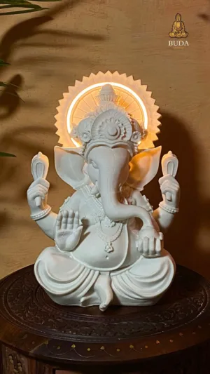 LUMINÁRIA GANESHA NEON  - MARMORITE (41cm)