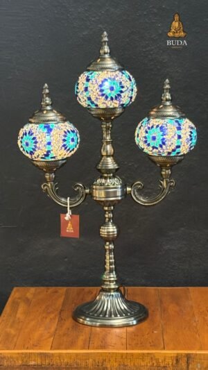 LUMINÁRIA MARROQUINA 3 CÚPULAS